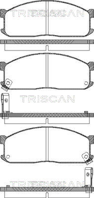 8110 10873 Sada brzdových destiček, kotoučová brzda TRISCAN