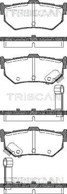 8110 10998 Sada brzdových destiček, kotoučová brzda TRISCAN