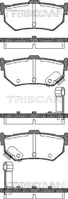 8110 10998 TRISCAN sada brzdových platničiek kotúčovej brzdy 8110 10998 TRISCAN