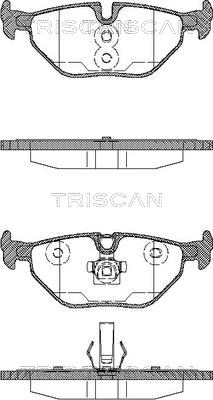 8110 11009 TRISCAN sada brzdových platničiek kotúčovej brzdy 8110 11009 TRISCAN