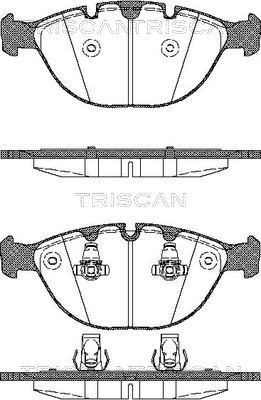 8110 11011 Sada brzdových destiček, kotoučová brzda TRISCAN