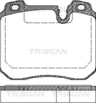 8110 11014 Sada brzdových destiček, kotoučová brzda TRISCAN