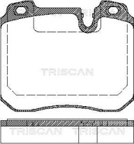 8110 11014 TRISCAN sada brzdových platničiek kotúčovej brzdy 8110 11014 TRISCAN