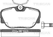 8110 11922 Sada brzdových destiček, kotoučová brzda TRISCAN