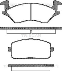 8110 13010 Sada brzdových destiček, kotoučová brzda TRISCAN