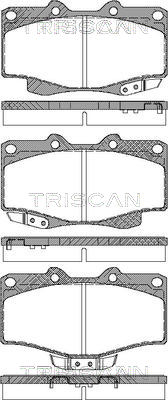 8110 13030 TRISCAN sada brzdových platničiek kotúčovej brzdy 8110 13030 TRISCAN