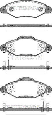 8110 13059 TRISCAN sada brzdových platničiek kotúčovej brzdy 8110 13059 TRISCAN