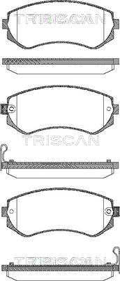 8110 14014 Sada brzdových destiček, kotoučová brzda TRISCAN