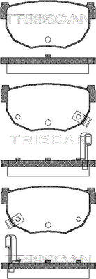 8110 14034 TRISCAN sada brzdových platničiek kotúčovej brzdy 8110 14034 TRISCAN