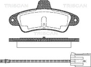 8110 16162 Sada brzdových destiček, kotoučová brzda TRISCAN