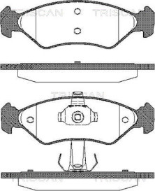 8110 16168 Sada brzdových destiček, kotoučová brzda TRISCAN
