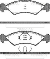 8110 16300 Sada brzdových destiček, kotoučová brzda TRISCAN