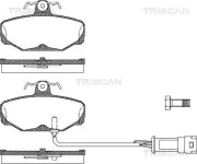 8110 16827 TRISCAN sada brzdových platničiek kotúčovej brzdy 8110 16827 TRISCAN