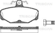 8110 16869 Sada brzdových destiček, kotoučová brzda TRISCAN