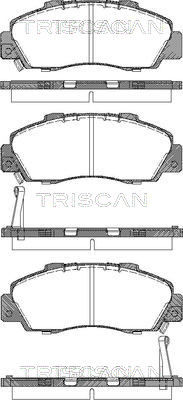 8110 17009 TRISCAN sada brzdových platničiek kotúčovej brzdy 8110 17009 TRISCAN