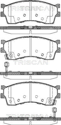 8110 18011 TRISCAN sada brzdových platničiek kotúčovej brzdy 8110 18011 TRISCAN