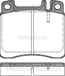 8110 23002 TRISCAN sada brzdových platničiek kotúčovej brzdy 8110 23002 TRISCAN