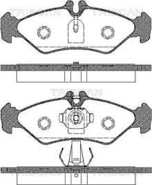8110 23009 TRISCAN sada brzdových platničiek kotúčovej brzdy 8110 23009 TRISCAN