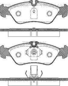 8110 23010 Sada brzdových destiček, kotoučová brzda TRISCAN