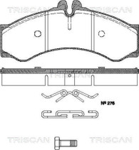 8110 23011 Sada brzdových destiček, kotoučová brzda TRISCAN