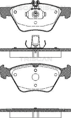 8110 23014 Sada brzdových destiček, kotoučová brzda TRISCAN