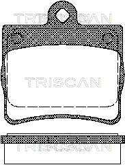 8110 23016 TRISCAN sada brzdových platničiek kotúčovej brzdy 8110 23016 TRISCAN