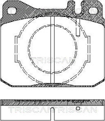 8110 23238 Sada brzdových destiček, kotoučová brzda TRISCAN