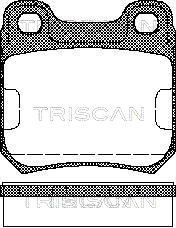 8110 24865 Sada brzdových destiček, kotoučová brzda TRISCAN