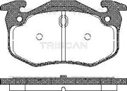 8110 25018 Sada brzdových destiček, kotoučová brzda TRISCAN