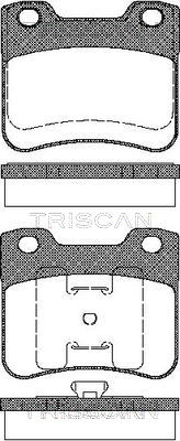 8110 28005 TRISCAN sada brzdových platničiek kotúčovej brzdy 8110 28005 TRISCAN