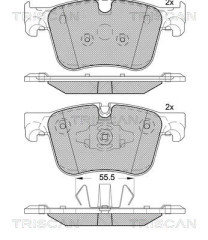 8110 28063 Sada brzdových destiček, kotoučová brzda TRISCAN