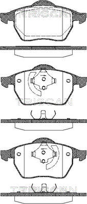 8110 29006 Sada brzdových destiček, kotoučová brzda TRISCAN