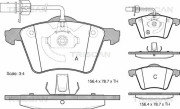 8110 29026 Sada brzdových destiček, kotoučová brzda TRISCAN