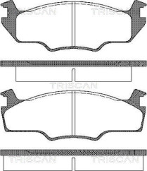 8110 29237 Sada brzdových destiček, kotoučová brzda TRISCAN