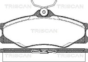 8110 29845 Sada brzdových destiček, kotoučová brzda TRISCAN