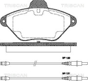 8110 38180 Sada brzdových destiček, kotoučová brzda TRISCAN