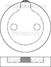 8110 38786 TRISCAN sada brzdových platničiek kotúčovej brzdy 8110 38786 TRISCAN