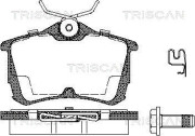 8110 40006 TRISCAN sada brzdových platničiek kotúčovej brzdy 8110 40006 TRISCAN