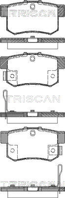8110 40007 Sada brzdových destiček, kotoučová brzda TRISCAN