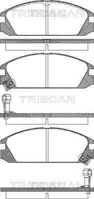 8110 40853 TRISCAN sada brzdových platničiek kotúčovej brzdy 8110 40853 TRISCAN
