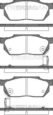 8110 40884 Sada brzdových destiček, kotoučová brzda TRISCAN