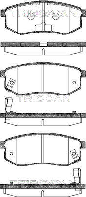 8110 42016 Sada brzdových destiček, kotoučová brzda TRISCAN