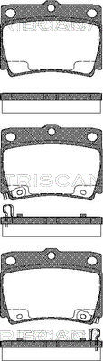 8110 42022 Sada brzdových destiček, kotoučová brzda TRISCAN