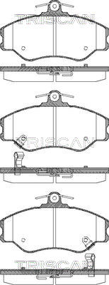 8110 43002 TRISCAN sada brzdových platničiek kotúčovej brzdy 8110 43002 TRISCAN