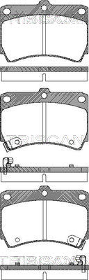 8110 50965 Sada brzdových destiček, kotoučová brzda TRISCAN