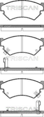 8110 68176 Sada brzdových destiček, kotoučová brzda TRISCAN