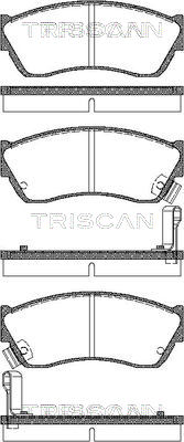 8110 69181 Sada brzdových destiček, kotoučová brzda TRISCAN