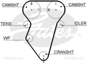 8645 5419xs Ozubený řemen TRISCAN
