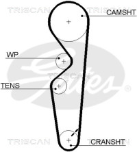 8645 5431xs TRISCAN ozubený remeň 8645 5431xs TRISCAN