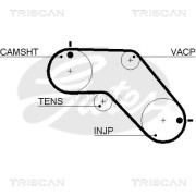 8645 5504xs TRISCAN ozubený remeň 8645 5504xs TRISCAN